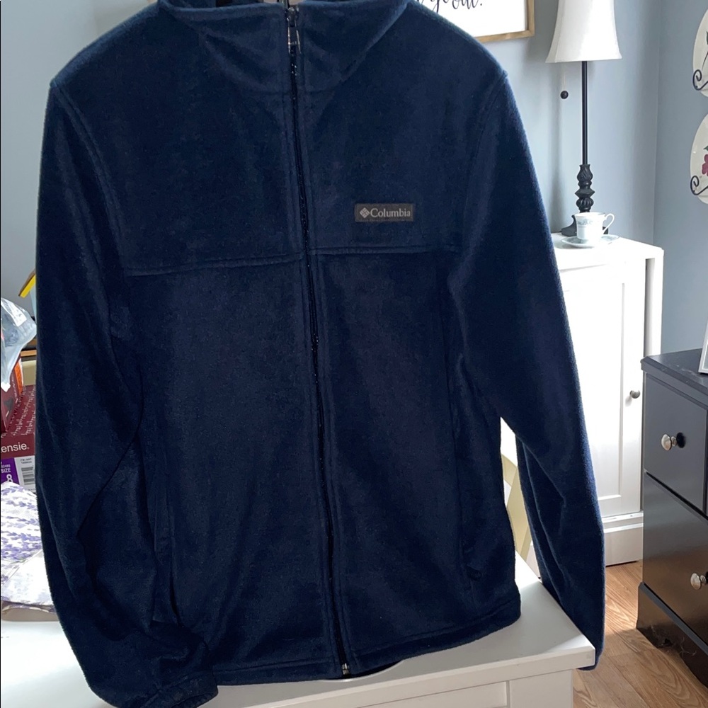 Summer Sale Markdown Columbia Men Fleece Perform Jacket lgth 25”, Pit 2 Pit 21”